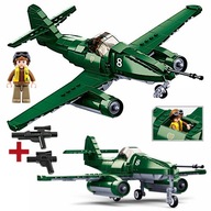 BLOCKS FIGHTER Messerschmitt Me262 + LEGO ZBRANE