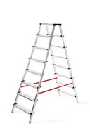 PRODRAB obojstranný hliníkový rebrík 2X8