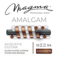Struny pre akustickú gitaru - Magma GA140SPB 12-54 Amalgam