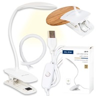 STOLNÁ LAMPA NA ČÍTANIE, OHYBNÁ, USB LED, RÚČKA NA KLIP STOLNÁ LAMPA NA ČÍTANIE, OHYBNÁ, USB LED, RÚČKA NA KLIP