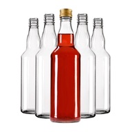 50x MONOPOL sklenené fľaše 500ml na WHISKY BIMBERS TINKTÚRY VODKA 0,5L
