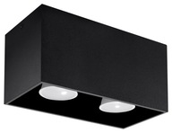 QUAD MAXI Black GU10 LED stropné svietidlo SL.0381 SOLLUX QUAD MAXI Black GU10 LED stropné svietidlo SL.0381 SOLLUX