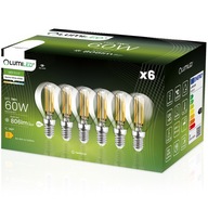 6x E14 LED žiarovka GUĽA 7W = 60W 4000K Neutrál DEKORATÍVNE FILAMENT LUMILED 6x E14 LED žiarovka GUĽA 7W = 60W 4000K Neutrál DEKORATÍVNE FILAMENT LUMILED