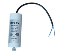 Štartovací kondenzátor motora 40uF 450V MIFLEX ks Štartovací kondenzátor motora 40uF 450V MIFLEX ks