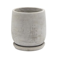 Kvetináč Ø 10 cm s podstavcom LOFT, sivý betón Kvetináč Ø 10 cm s podstavcom LOFT, sivý betón