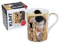 Klasický nový hrnček - G. Klimt, Kiss (krémová t