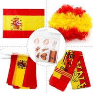 Španielsko Fan Set šatka Flag Parochňa Dekor Španielsko Fan Set šatka Flag Parochňa Dekor