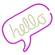 Veľký prémiový neónový nápis Hello LED Neon Wall
