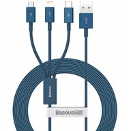 Kábel Baseus USB-A na Lightning microUSB USB-C 3v1 Kábel Baseus USB-A na Lightning microUSB USB-C 3v1