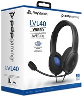 PDP PS4 LVL40 BLACK káblové slúchadlá - SONY