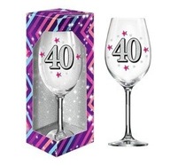 Mega pohár na víno XL narodeniny 40 rokov