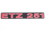 Nálepka na tlmiče MZ ETZ 251