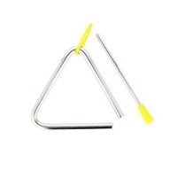 Hlasitý oceľový hudobný trojuholník Kera T8, 20 cm