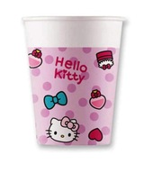 Hello Kitty narodeninové poháre - 200 ml - 8 ks Hello Kitty narodeninové poháre - 200 ml - 8 ks