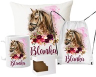 SET vankúš + hrnček + taška HORSE bordová NÁZOV SET vankúš + hrnček + taška HORSE bordová NÁZOV