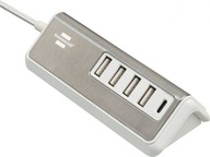 USB multi nabíjačka s textilným káblom 1,