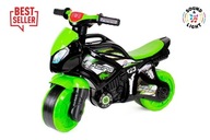 Čierna a zelená motorka