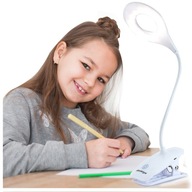 LAMPA DO ŠKOLSKEJ STOLKY, BIELA, USB KLIP, VÝKON 5W LAMPA DO ŠKOLSKEJ STOLKY, BIELA, USB KLIP, VÝKON 5W
