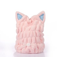 Rýchloschnúci uterák, turbanová čiapka na vlásky mačiatka Rýchloschnúci uterák, turbanová čiapka na vlásky mačiatka