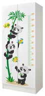 Skriňa Panda Bears v akcii, s krajčírskym metrom 70x42,5x161,5