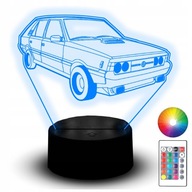 Soška LED nočnej lampy RGB 3D gravírovanie Car FSO Polonez Auto Vehicle