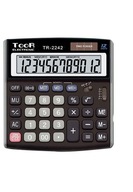Kancelársky kalkulátor TOOR TR-2242 s dvojitou pamäťou, 12 číslic Kancelársky kalkulátor TOOR TR-2242 s dvojitou pamäťou, 12 číslic