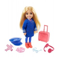 Barbie - Chelsea bábika Pilotka GTN90 s kufríkom