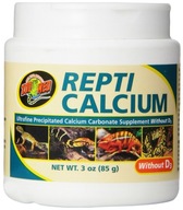ZOOMED Repti Calcium 85g - Limetka pre plazy a obojživelníky bez vitamínov. D3