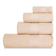 Béžový velúrový uterák 100x150 PERU 100% bavlna