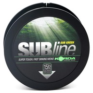 Silný Korda Kaprový vlasec SUBline Tough Green 0,43 mm 100 m