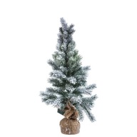 Vianočný stromček s pytlovinou, zasnežený 60 cm