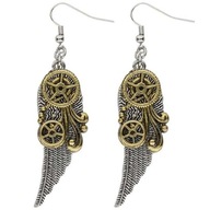 steampunk NÁUŠNICE OZUBENÉ COSPLAY krídla x2 steampunk NÁUŠNICE OZUBENÉ COSPLAY krídla x2