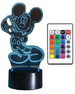 3D LED NOČNÁ LAMPA MICKEY MINNIE MOUSE 16 FARIEB + USB DIAĽKOVÉ OVLÁDANIE 3D LED NOČNÁ LAMPA MICKEY MINNIE MOUSE 16 FARIEB + USB DIAĽKOVÉ OVLÁDANIE