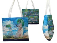 Plátená taška - C. Monet, Žena s dáždnikom (CARMANI)