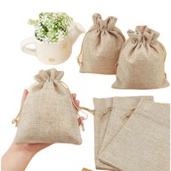 Bavlnené tašky s bavlnenou šnúrkou, jutové tašky, darčekové tašky