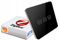 Svetelný spínač Dotykové sklo 3P ZigBee TUYA #bez N Svetelný spínač Dotykové sklo 3P ZigBee TUYA #bez N