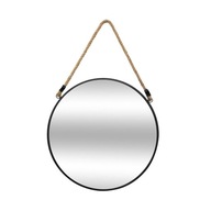 Okrúhle nástenné zrkadlo na lane, 38 cm, závesné Okrúhle nástenné zrkadlo na lane, 38 cm, závesné
