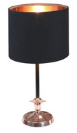 Kancelárska stolná lampa čierna/medená 60W E14