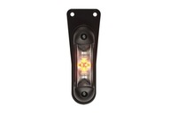 Závesná bielo-oranžovo-červená značková lampa Závesná bielo-oranžovo-červená značková lampa