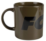 Keramický hrnček s logom Fox v zelenej a čiernej farbe Keramický hrnček s logom Fox v zelenej a čiernej farbe