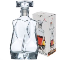SKLENENÁ KARAFA 750ml CRISTAL na WHISKY COGNAC na LIKÉRY POĽSKÝ VÝROBOK SKLENENÁ KARAFA 750ml CRISTAL na WHISKY COGNAC na LIKÉRY POĽSKÝ VÝROBOK