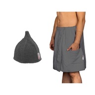 SAUNA SET PÁNSKY KILT ČIAPKU PORJUN GRAPHITE