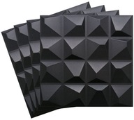 Čierne stropné boxy 3D panely 3D CRYSTAL 1m2 Čierne stropné boxy 3D panely 3D CRYSTAL 1m2