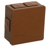 Prázdna krabica na povrch so 6 vstupmi VIPLAST VP-02 click HNEDÁ IP55 86x86x40mm Prázdna krabica na povrch so 6 vstupmi VIPLAST VP-02 click HNEDÁ IP55 86x86x40mm