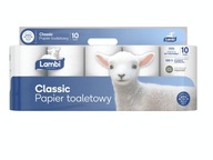 LAMBI Classic trojvrstvový toaletný papier 10 roliek LAMBI Classic trojvrstvový toaletný papier 10 roliek