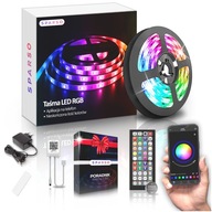 RGB LED pásik 5m 5050 farebných LED diód APLIKÁCIA DIAĽKOVÉHO OVLÁDANIA Bluetooth Hudobná súprava RGB LED pásik 5m 5050 farebných LED diód APLIKÁCIA DIAĽKOVÉHO OVLÁDANIA Bluetooth Hudobná súprava