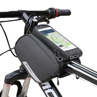 Taška na rám bicykla odnímateľné puzdro na telefón pre 6,5 1,5 l čierne