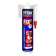Biele montážne lepidlo FIX2 High Tack GT 290 ml TYTAN PROFESSIONAL Biele montážne lepidlo FIX2 High Tack GT 290 ml TYTAN PROFESSIONAL
