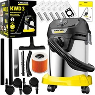 PEVNÝ PRIEMYSELNÝ VYSÁVAČ KARCHER KWD 3 TURBO FÚKANIE NOVÝ XXL MODEL