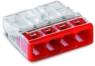 WAGO konektor, kábel max 2,5mm2x4, 20 ks WAGO konektor, kábel max 2,5mm2x4, 20 ks
